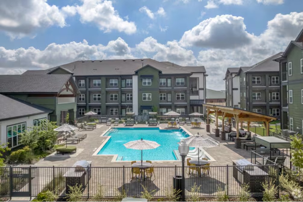 Apartment complex exterior